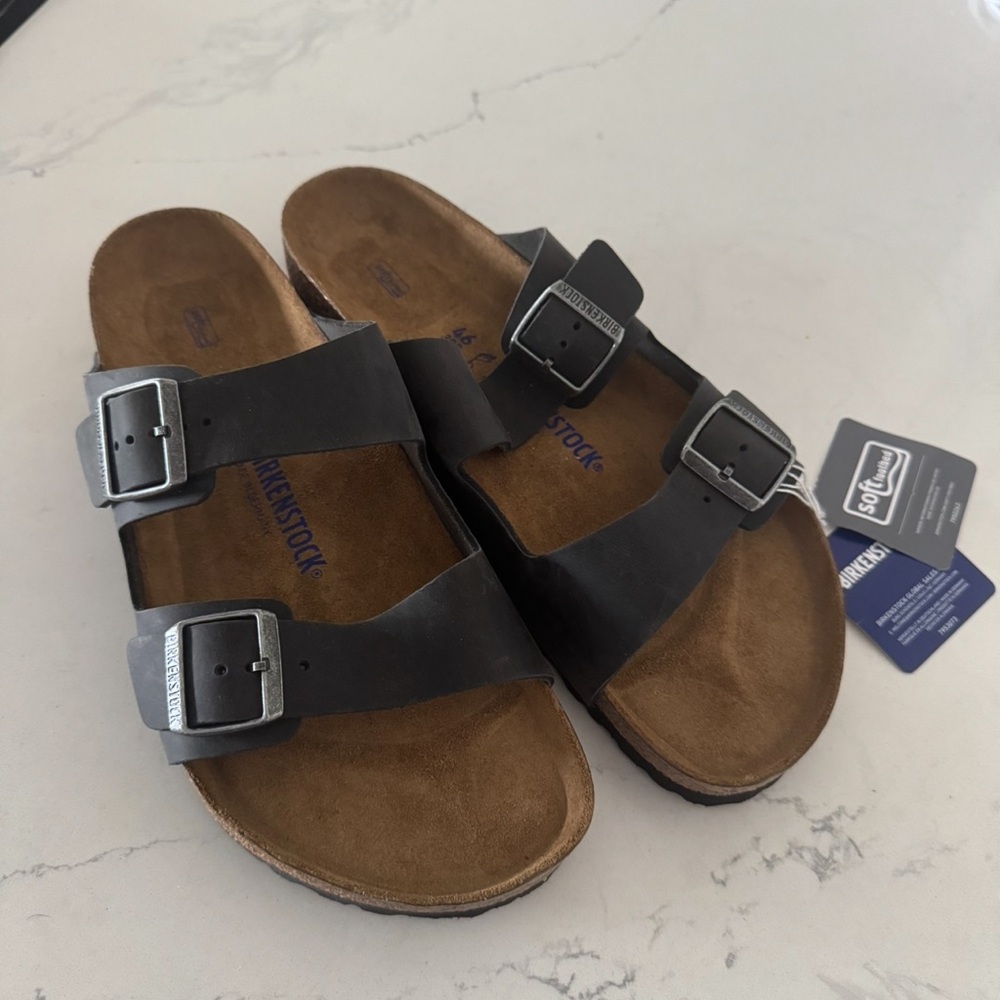 Birkenstock Black Sandals - Arizona Soft Footbed